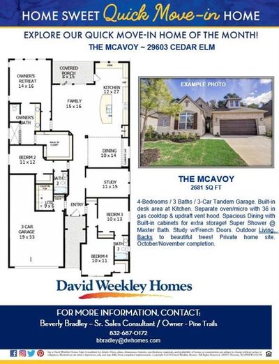 The McAvoy offers 4 bedrooms and 3 full baths. Large open Kitchen and Dining and Living area! | Image 3