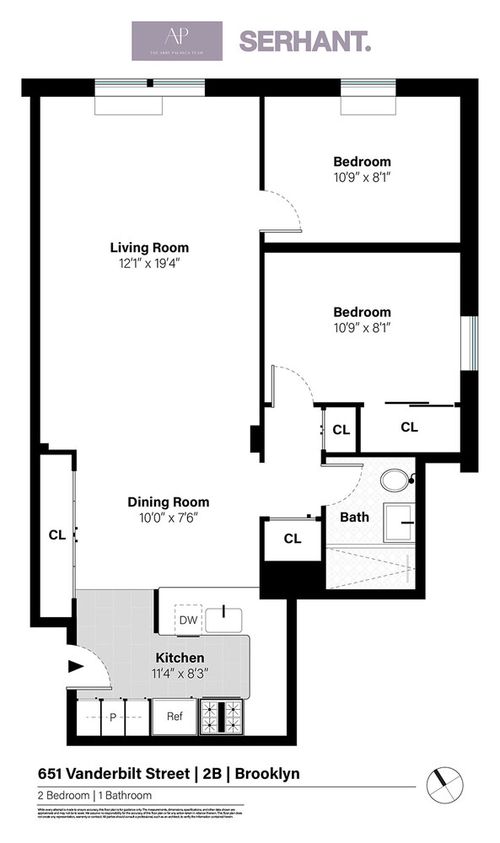 2b-651 Vanderbilt St, Brooklyn, NY, 11218-7200 | Card Image