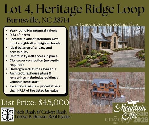 Lot 4 Heritage Ridge Loop, Burnsville, NC, 28714 | Card Image