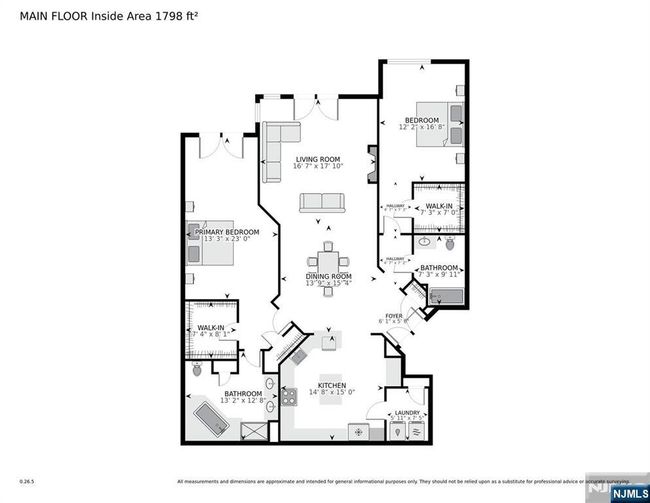 1201 Wickham Ter, Condo with 2 bedrooms, 2 bathrooms and null parking in Clifton NJ | Image 5
