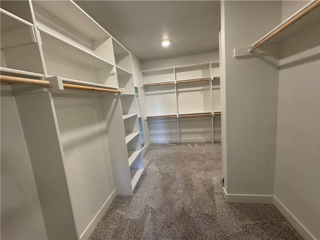 Spacious closet featuring carpet | Image 39