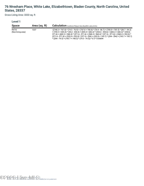 76 Wrexham Pl, Elizabethtown, NC, 28337-6484 | Card Image