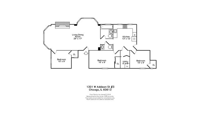 APT-3 - 1301 Addison St, Condo with 3 bedrooms, 2 bathrooms and null parking in CHICAGO IL | Image 29