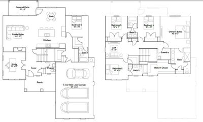 Artist rendering of Winston floorplan. Garage swing will vary. | Image 2