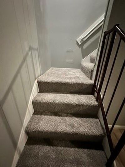 Staircase featuring carpet floors | Image 3