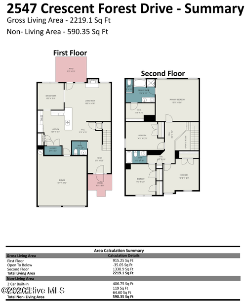 2547 Crescent Forest Dr, Raleigh, NC, 27610-2970 | Card Image