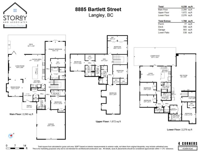 8885 Bartlett Street, House other with 9 bedrooms, 6 bathrooms and 10 parking in Langley BC | Image 40