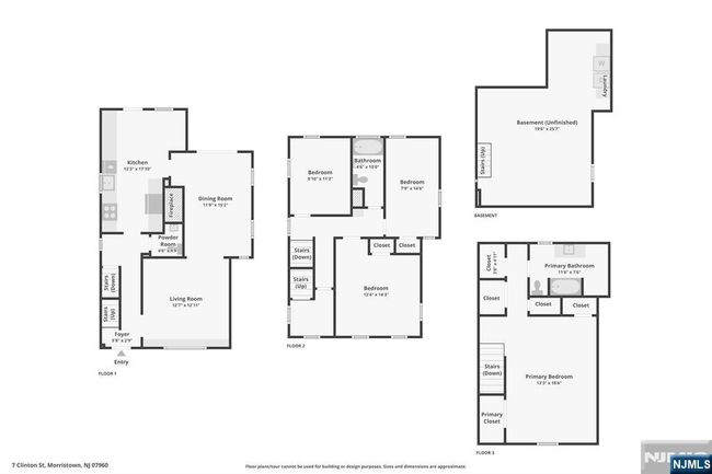 7 Clinton St, House other with 4 bedrooms, 3 bathrooms and null parking in Morristown NJ | Image 47