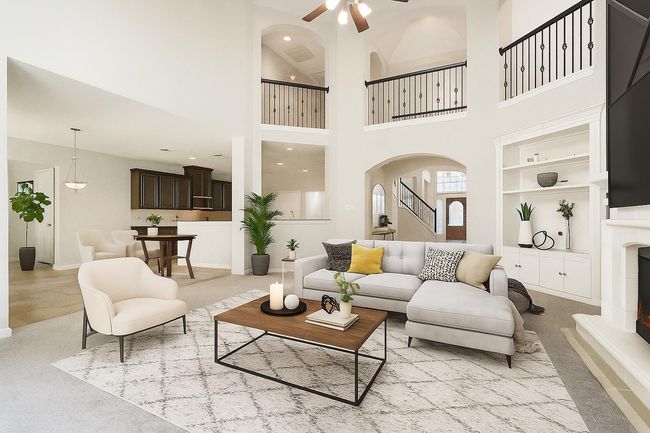 Staged living room to showcase design and space. | Image 6