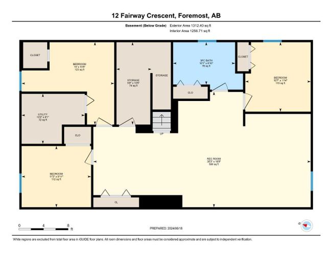 12 Fairway Cres, House other with 6 bedrooms, 3 bathrooms and 3 parking in Foremost AB | Image 48