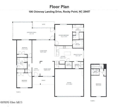 106 Chimney Landing Dr, Rocky Point, NC, 28457-1503 | Card Image