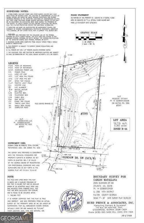 2505 Oldknow Dr Nw, Atlanta, GA, 30318-6163 | Card Image