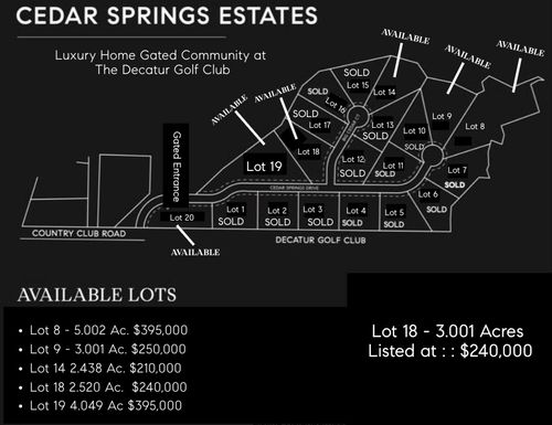 Lot 18 Big Cedar Ct, Decatur, TX, 76234 | Card Image