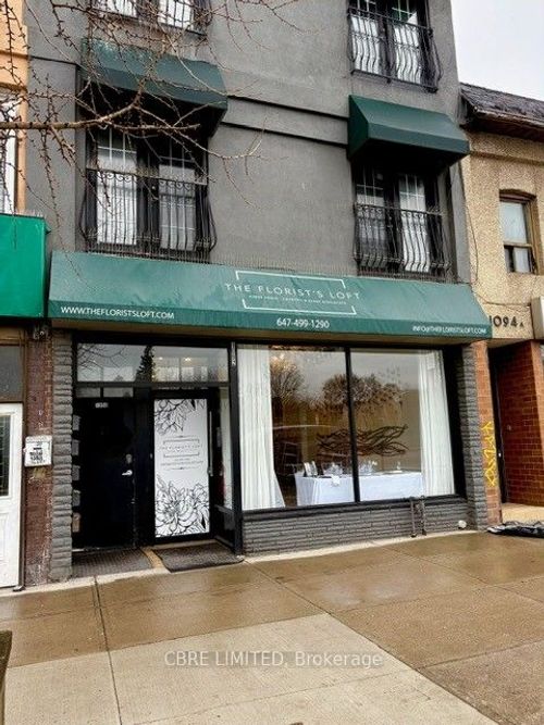 MAIN-FLOOR - 1092 Danforth Ave, Home with 0 bedrooms, 0 bathrooms and 2 parking in Toronto ON | Card Image