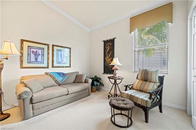 Bedroom #3 Carpeted living area featuring baseboards and ornamental molding | Image 22
