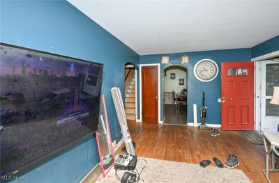 Living room featuring hardwood / wood-style flooring | Image 3