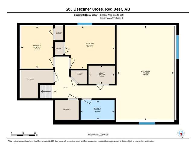 260 Deschner Close, House other with 5 bedrooms, 2 bathrooms and 2 parking in Red Deer AB | Image 39