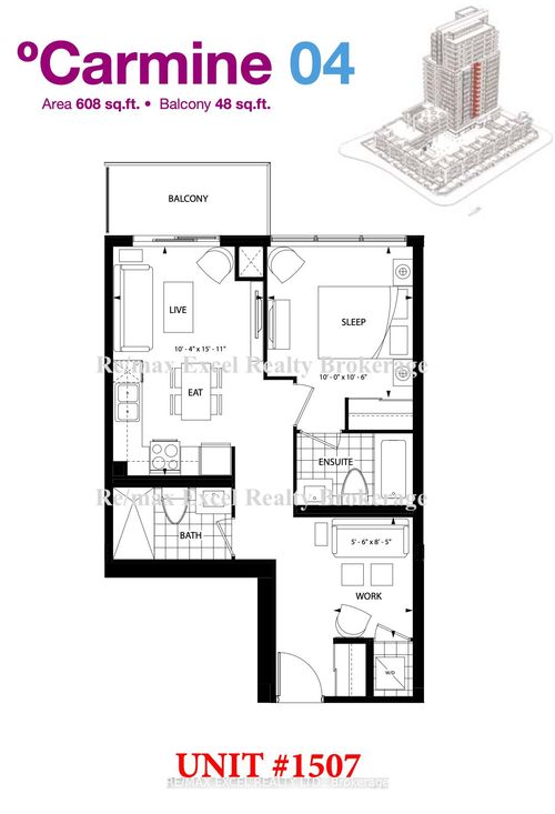 1507-68 Canterbury Pl, North York, ON, M2N0H8 | Card Image