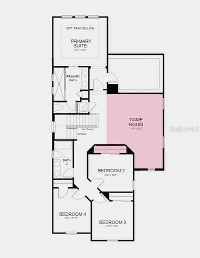 Floor Plan - Structural options added include; gourmet kitchen and game room | Image 3