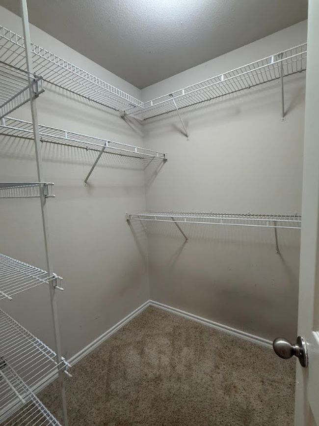 Walk in closet featuring carpet | Image 26