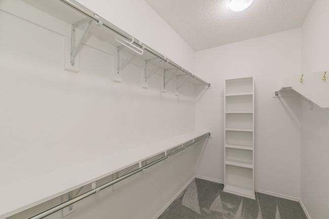 Walk in closet with dark carpet | Image 29