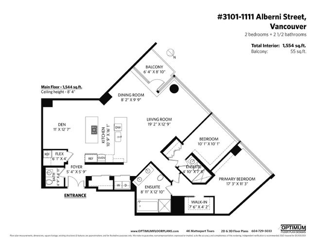 3101 - 1111 Alberni Street, Condo with 2 bedrooms, 2 bathrooms and 1 parking in Vancouver BC | Image 22