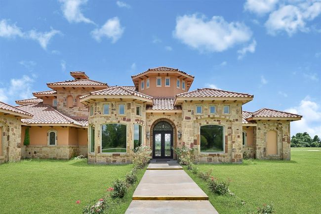 Front view of cast iron double front doors. | Image 4