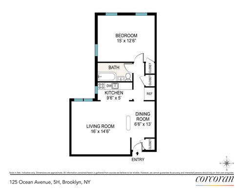 5h-125 Ocean Ave, Brooklyn, NY, 11225-4724 | Card Image