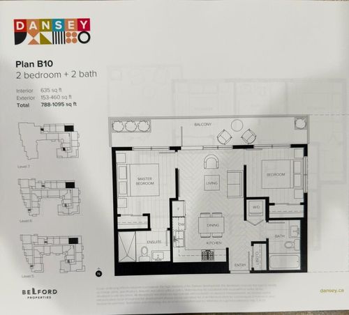 605 - 599 Dansey Avenue, Condo with 2 bedrooms, 2 bathrooms and 1 parking in Coquitlam BC | Card Image