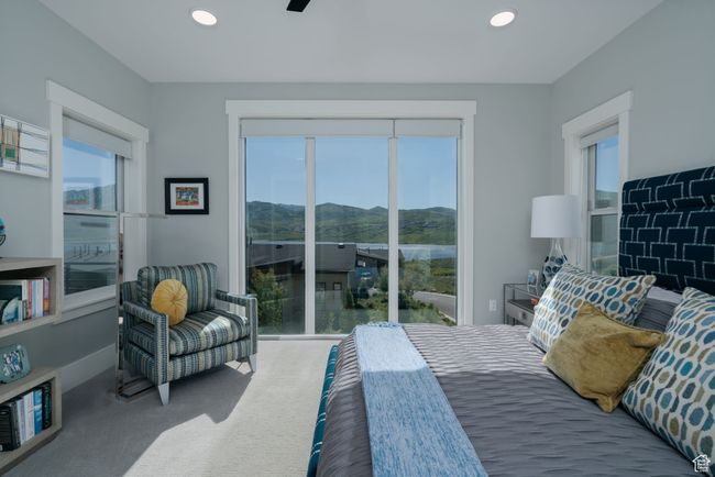 Bedroom featuring carpet, recessed lighting, and baseboards | Image 19