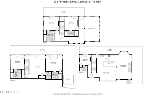 633 Pinecrest Dr, Gatlinburg, TN, 37738-4423 | Card Image