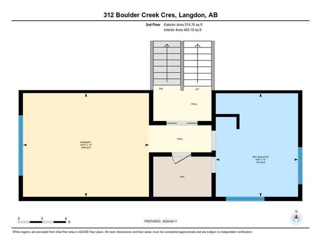 312 Boulder Creek Cres Se, House other with 3 bedrooms, 3 bathrooms and 6 parking in Langdon AB | Image 37