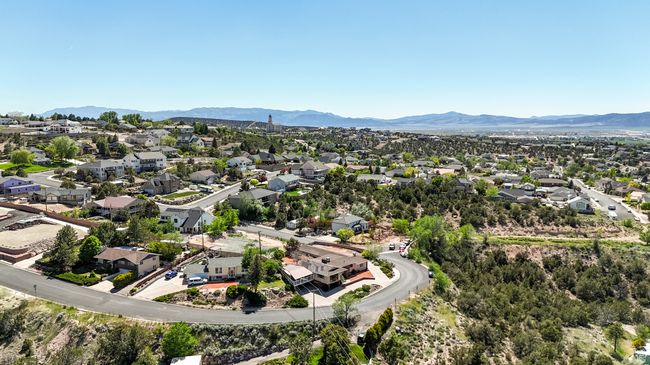 Aerial perspective of suburban area with a mountain backdrop | Image 63