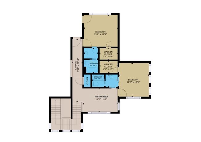 Upstairs floor plan | Image 33