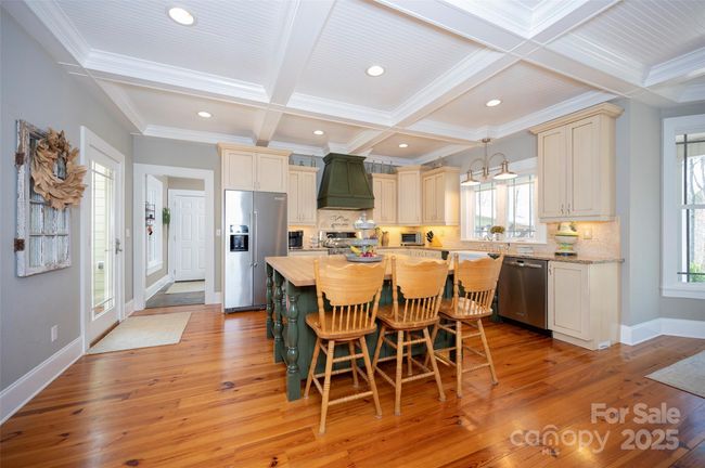 Exceptional Kitchen featuring this coffered ceiling with beadboard accents. | Image 8