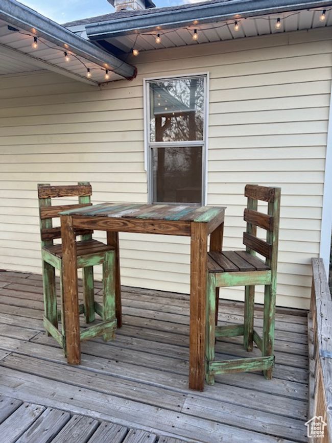 Front porch/deck with bistro lights and valley view | Image 7