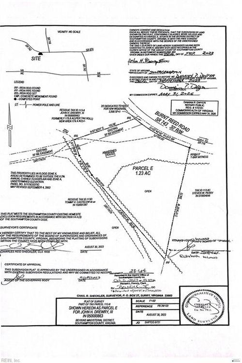 1.23ac Burnt Reed Road, Boykins, VA, 23827 | Card Image