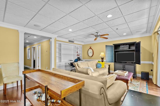 Open shelf sideboard, tall TV console cabinet & "3rd TV" in Livingroom | Image 40
