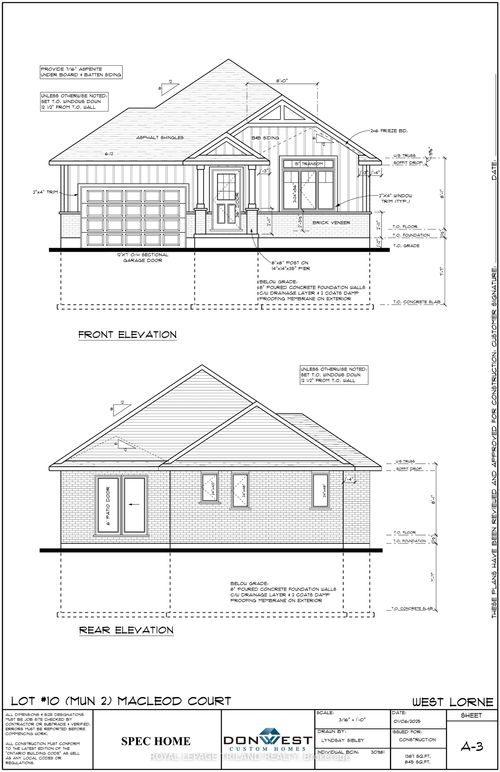LOT 10 Macleod Court, West Elgin, ON, N0L2P0 | Card Image