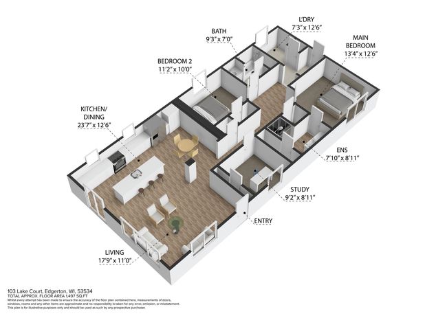 103 Lake Court, Home with 3 bedrooms, 2 bathrooms and null parking in Albion WI | Image 30