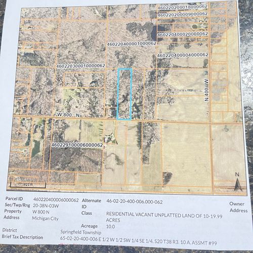 W 800 N Tryon Rd, Michigan City, IN, 46360 | Card Image