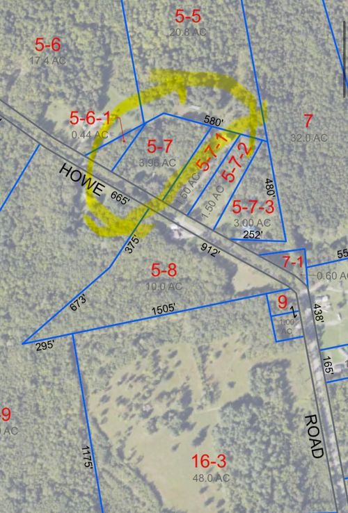 Map4 L 5-7 Turner Howe Road, Milo, ME, 04463 | Card Image