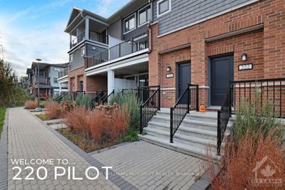 220 Pilot Pvt, Condo with 2 bedrooms, 3 bathrooms and 2 parking in Ottawa ON | Image 1