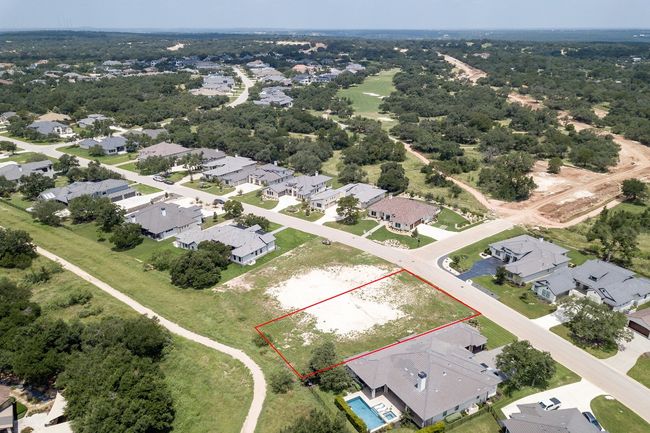 Aerial perspective of suburban area featuring property parcel outlined | Image 8