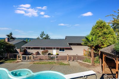 Entrance off pool side terrace, Brand new Roof! | Image 1