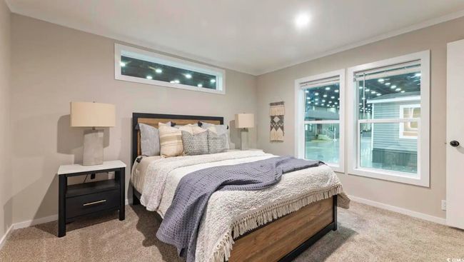 Bedroom with light carpet, multiple windows, and baseboards | Image 21
