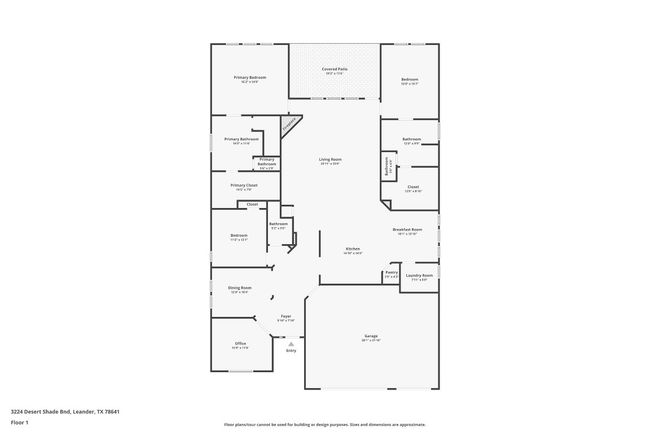 3224 Desert Shade Bnd, House other with 3 bedrooms, 3 bathrooms and null parking in Leander TX | Image 31