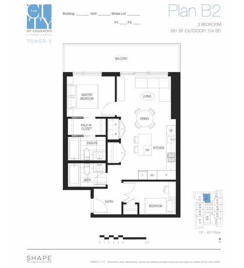 1311-3833 Evergreen Pl, Burnaby, BC, V3J0M2 | Card Image