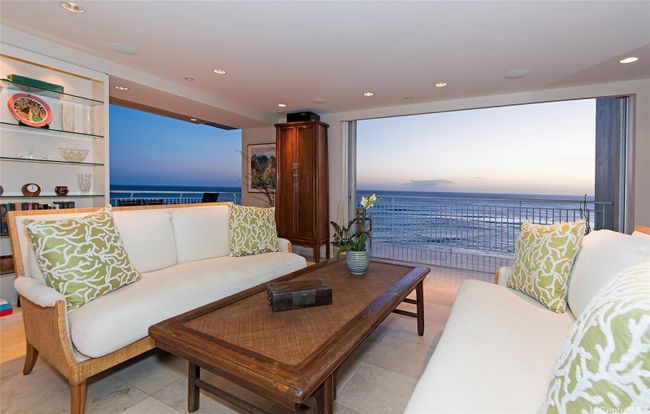 From the living room, panoramic ocean views off the wrap around lanai. | Image 1