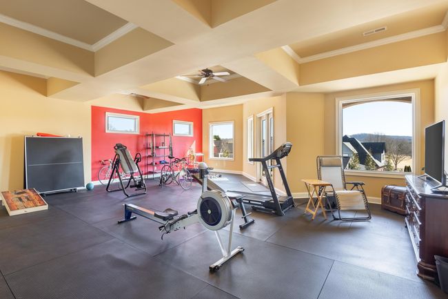 Terrace level room currently used for private gym | Image 91